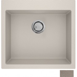 Νεροχύτης Γρανιτένιος Sanitec Ultra Granite 816 (50X50) Sienna (Καφέ) Βαρέως Τύπου με 1 Μεγάλη Γούρνα